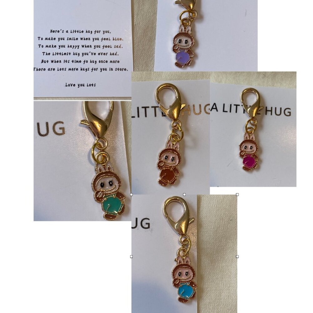 Labubu Little Hug Note & Charm X 5 😍